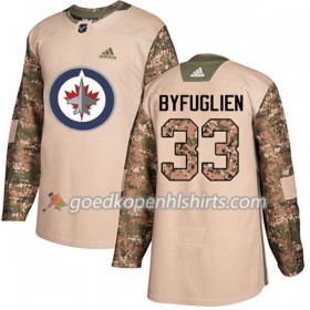 Winnipeg Jets Dustin Byfuglien 33 Adidas 2017-2018 Camo Veterans Day Practice Authentic Shirt - Mannen